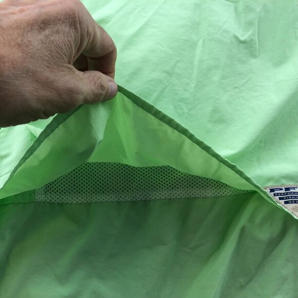 Columbia Mens PFG Fishing Shirt Size XXL Outdoors Activewear Green Short Sleeve - Picture 7 of 16